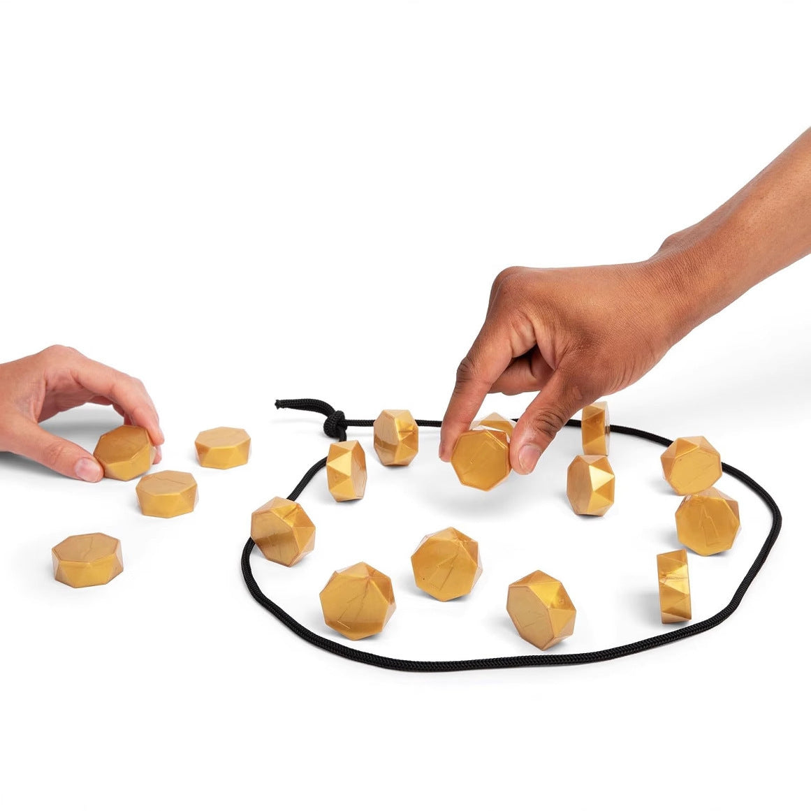 Magnetic Chess Game Set with 20 Gold Pieces for Family Fun