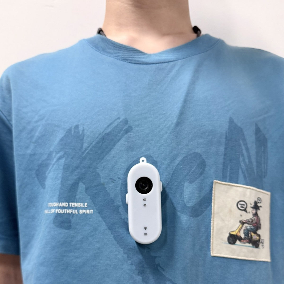 Magnetic clip-on camera