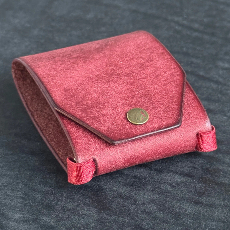 Magnetic Closure Leather Cash Wrap Wallet