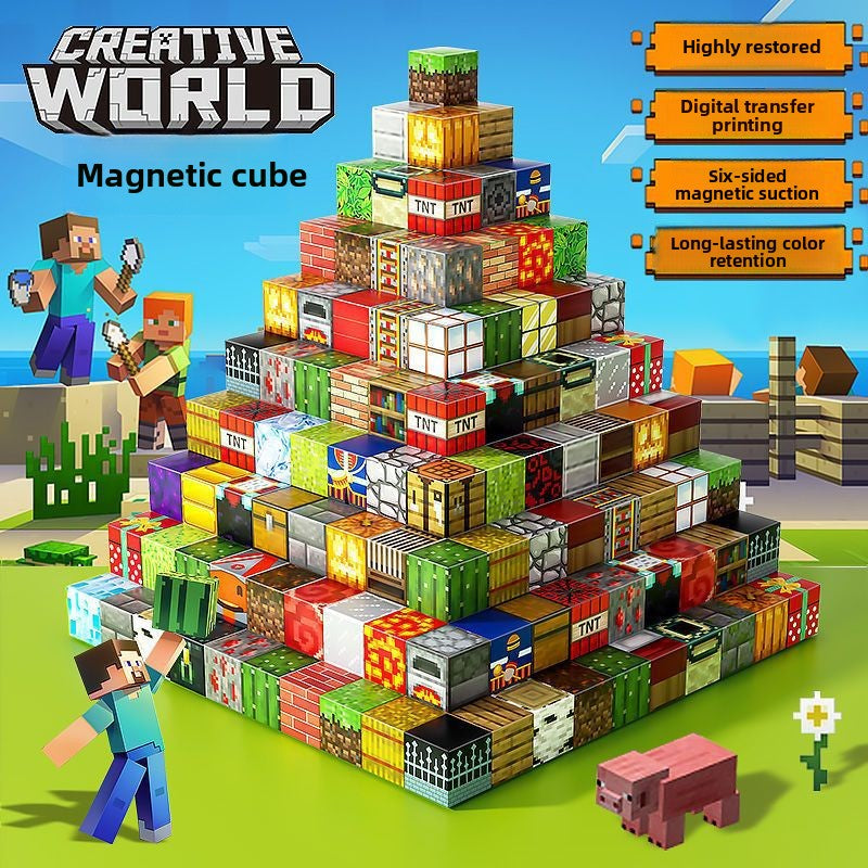 Magnetic Cube Building Blocks Educational Toy