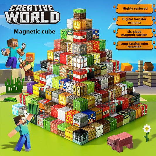 Magnetic Cube Building Blocks Educational Toy