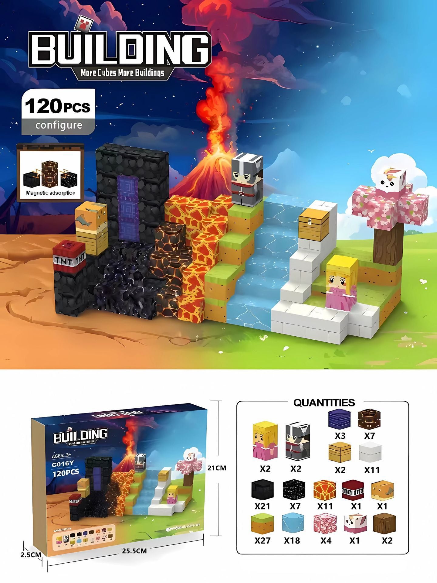 Magnetic Cube Building Blocks