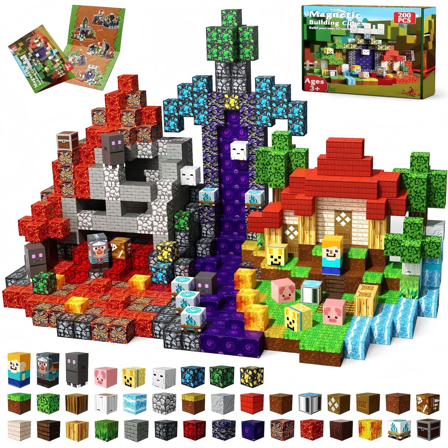 Magnetic Cube Building Blocks