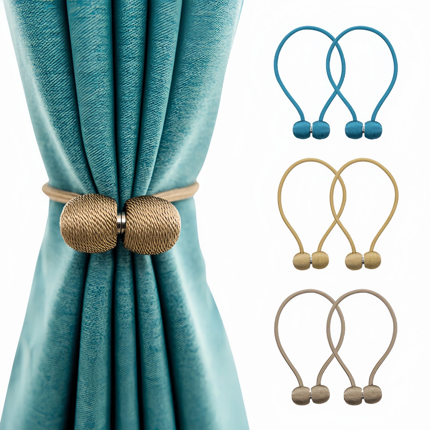 Magnetic Curtain Tie Strap