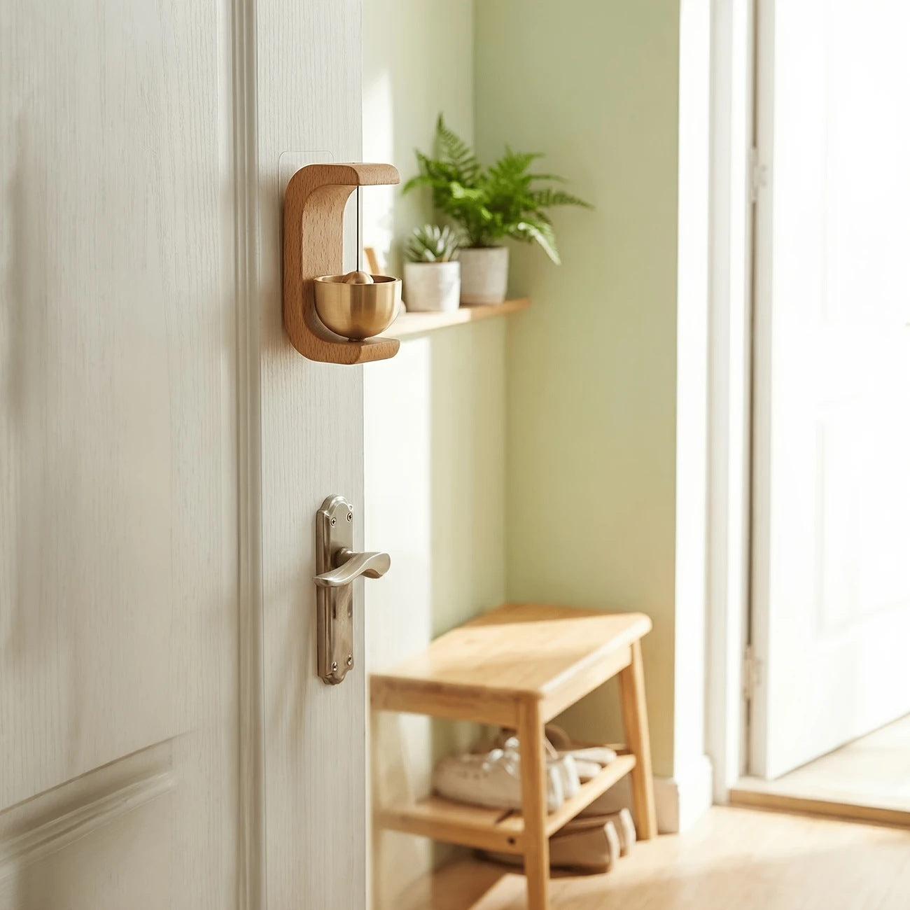 Magnetic doorbell ornament