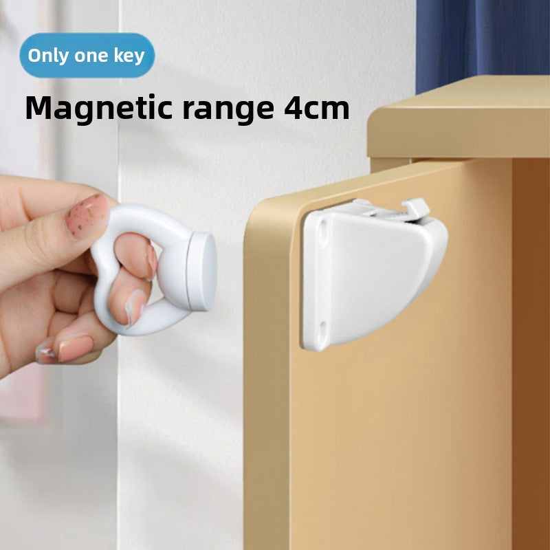 Magnetic Drawer Safety Lock for Cabinets