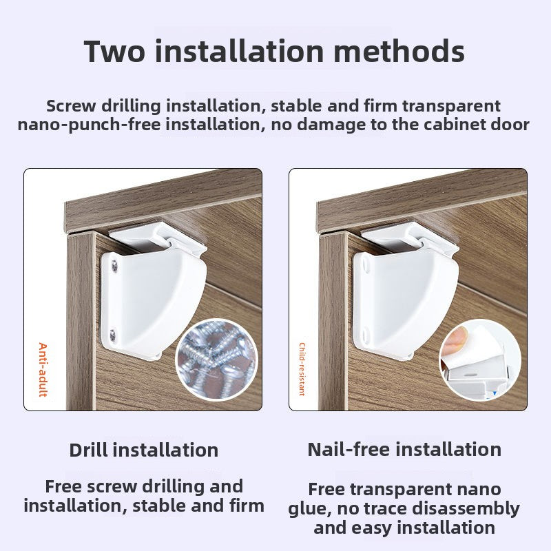 Magnetic Drawer Safety Lock for Cabinets