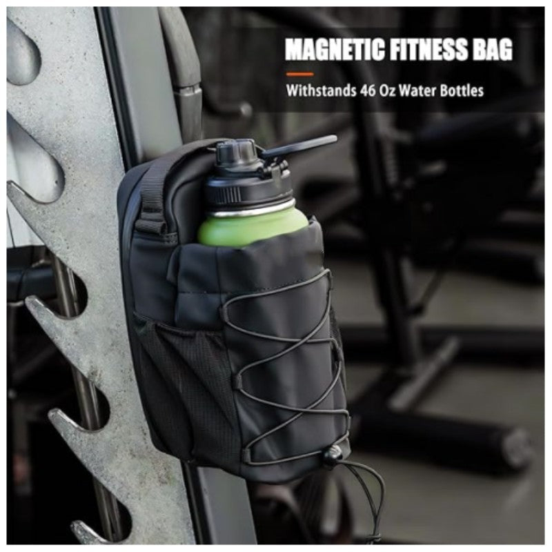 Magnetic Drawstring Water Bottle Pouch with Crossbody Strap