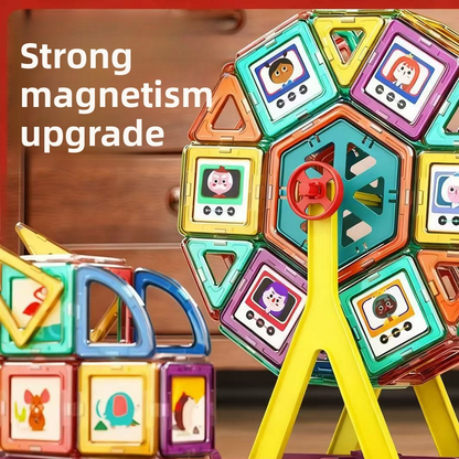 Magnetic Educational Building Blocks for Children
