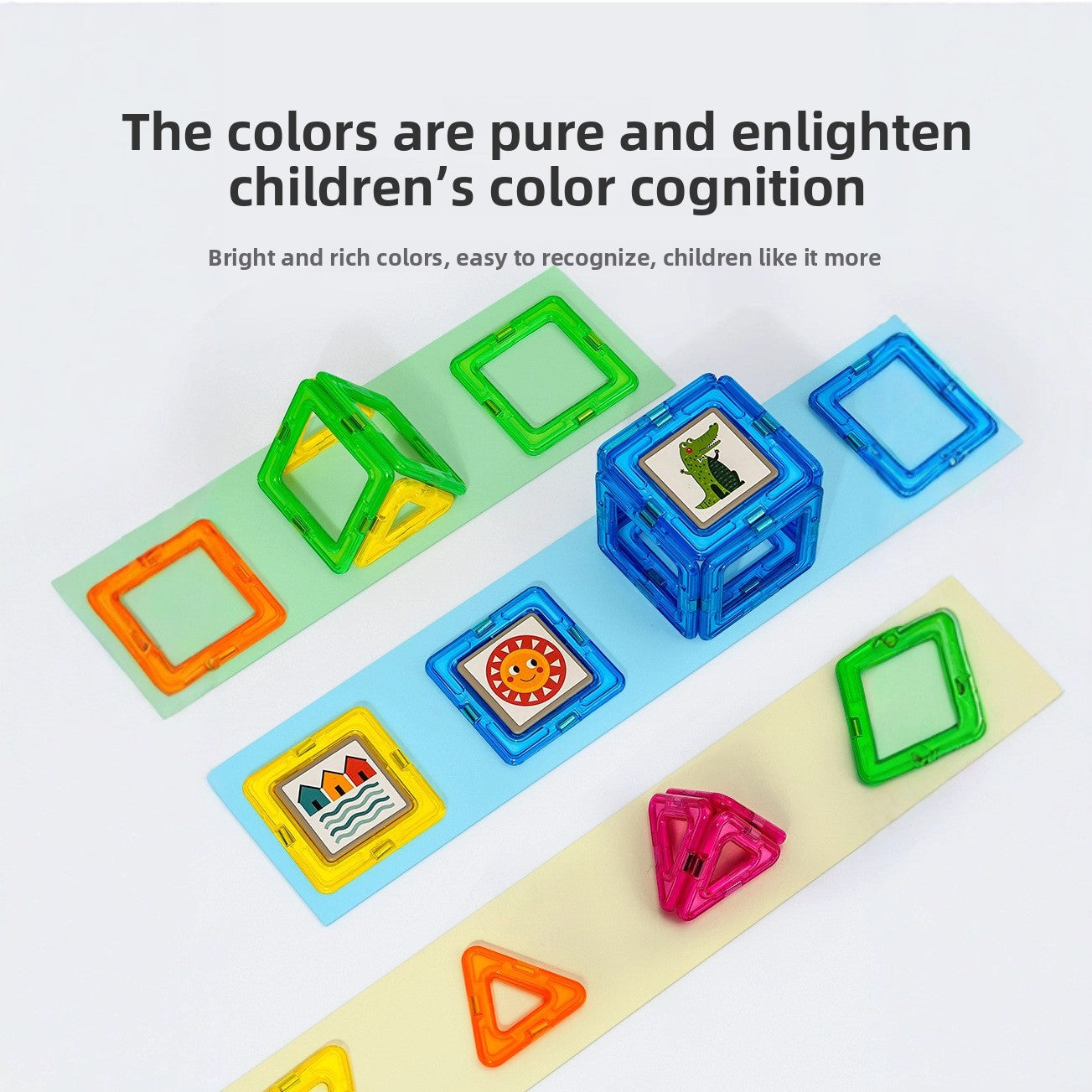 Magnetic Educational Building Blocks for Children