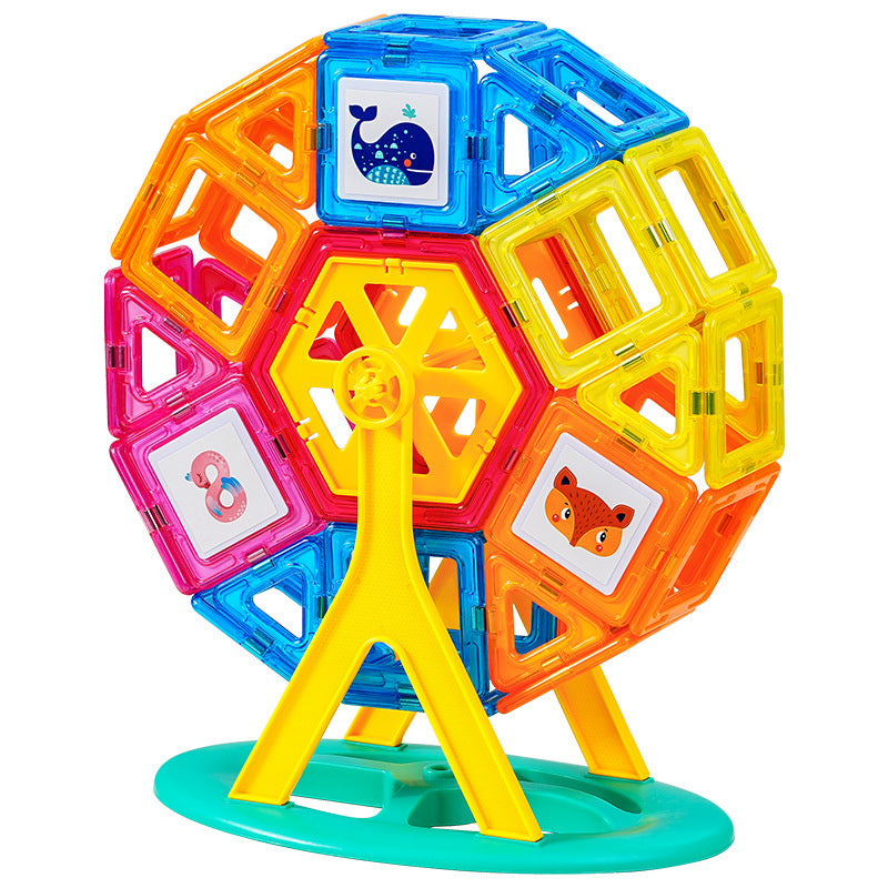 Magnetic Educational Building Blocks for Children