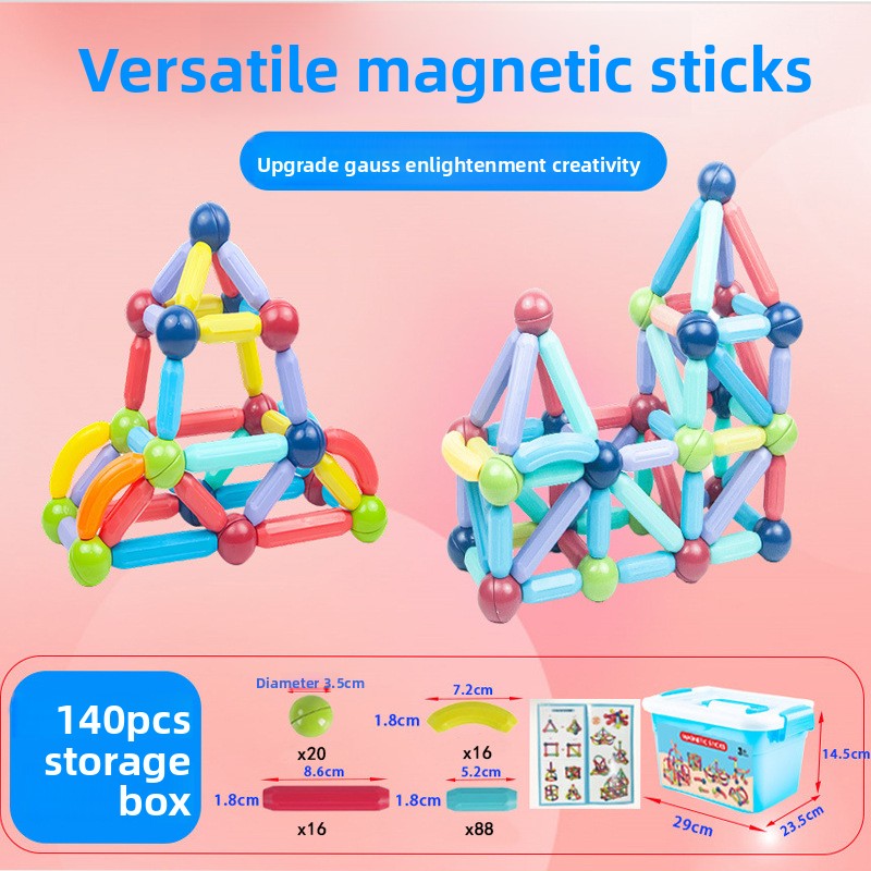 Magnetic Educational Building Blocks for Children