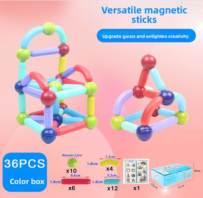 Magnetic Educational Building Blocks for Children