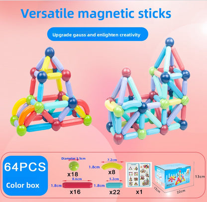 Magnetic Educational Building Blocks for Children