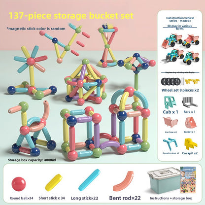 Magnetic Educational Building Blocks for Children