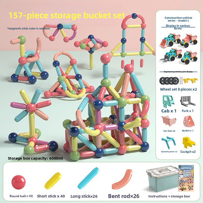 Magnetic Educational Building Blocks for Children