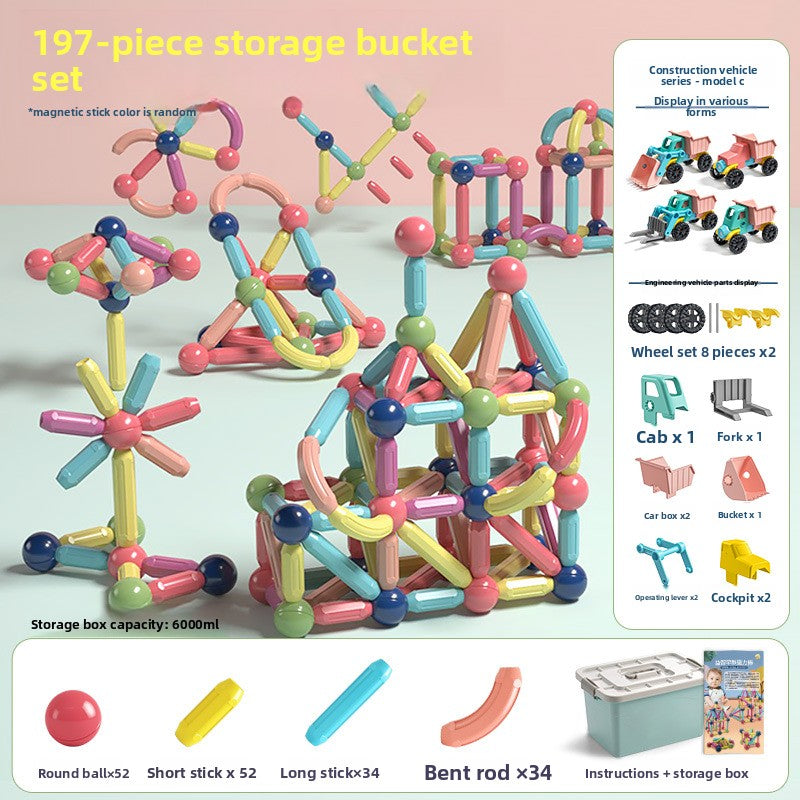 Magnetic Educational Building Blocks for Children