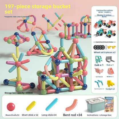 Magnetic Educational Building Blocks for Children