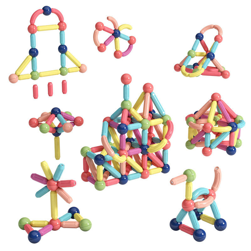 Magnetic Educational Building Blocks for Children