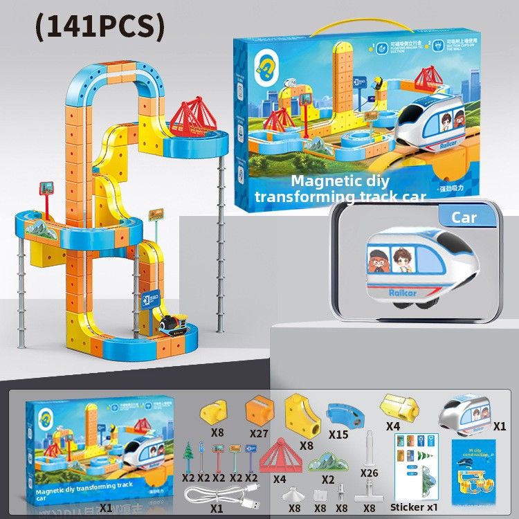Magnetic Educational Train Toy Set