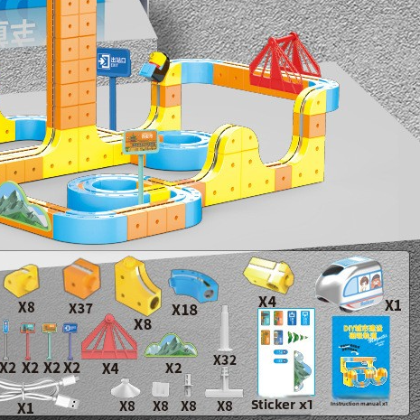 Magnetic Educational Train Toy Set