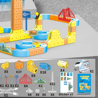 Magnetic Educational Train Toy Set