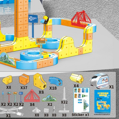 Magnetic Educational Train Toy Set