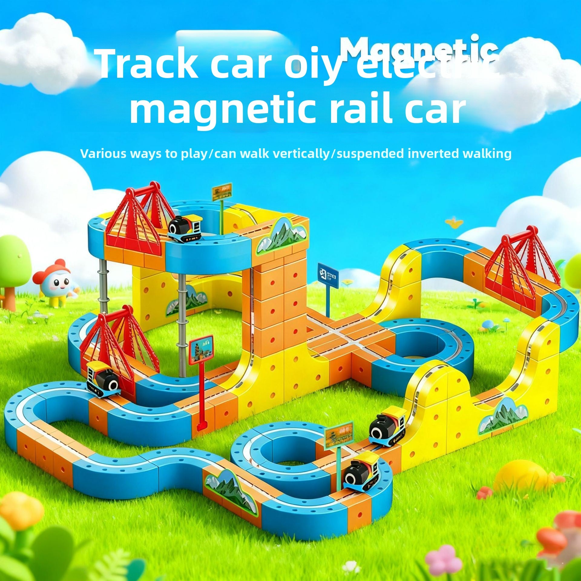 Magnetic Educational Train Toy Set