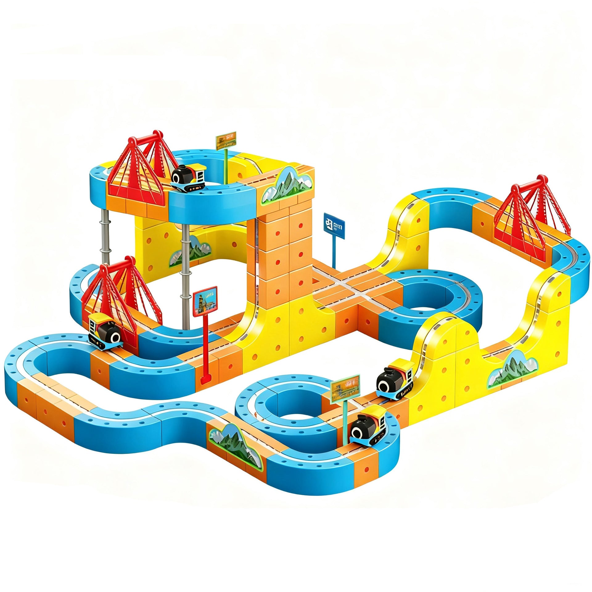 Magnetic Educational Train Toy Set