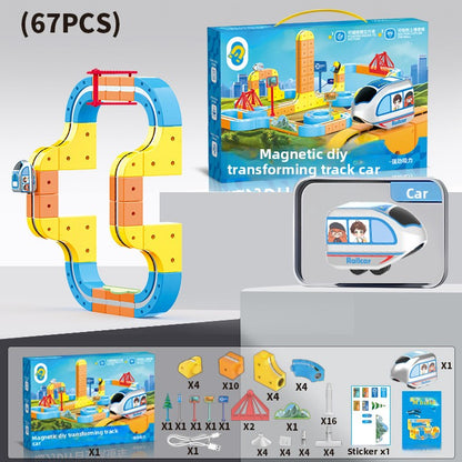 Magnetic Educational Train Toy Set