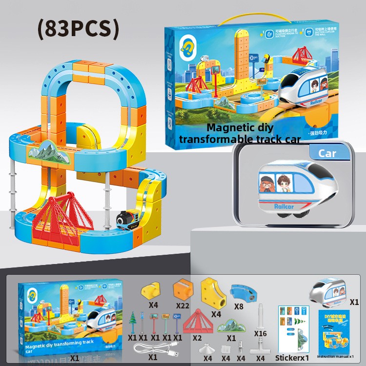 Magnetic Educational Train Toy Set