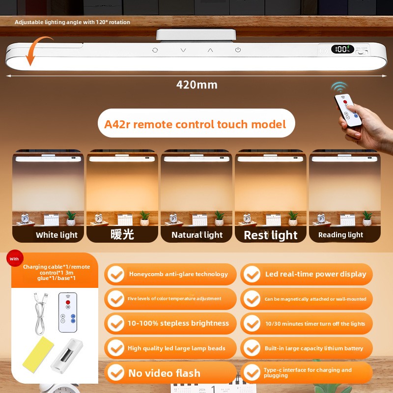 Magnetic Eye Protection Desk Lamp with Remote Control