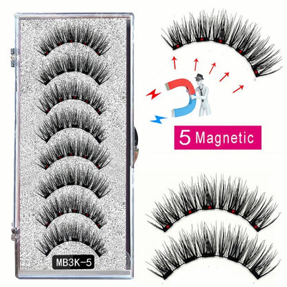 Magnetic False Eyelash Set with Clip Reusable No Glue