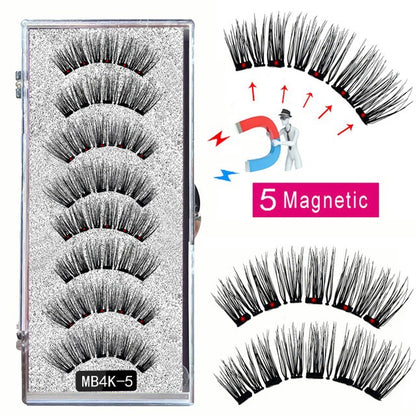 Magnetic False Eyelash Set with Clip Reusable No Glue
