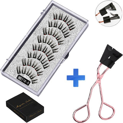 Magnetic False Eyelash Set with Clip Reusable No Glue