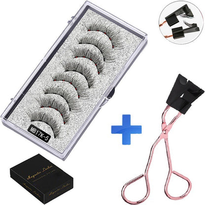 Magnetic False Eyelash Set with Clip Reusable No Glue