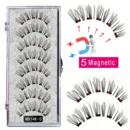 Magnetic False Eyelash Set with Clip Reusable No Glue