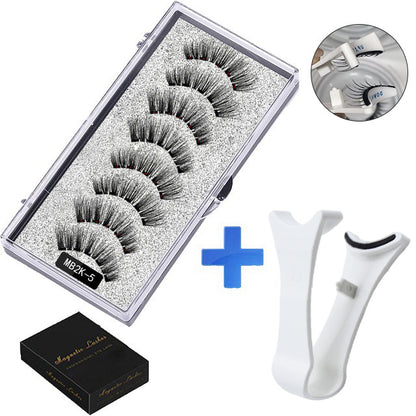 Magnetic False Eyelash Set with Clip Reusable No Glue
