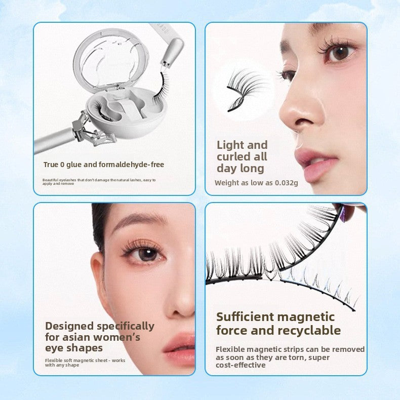 Magnetic False Eyelashes No Glue Needed