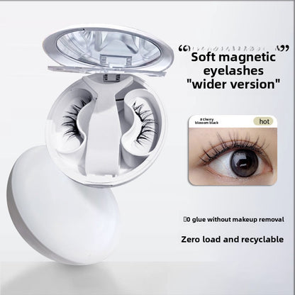 Magnetic False Eyelashes Set with Clip and Setting Gel