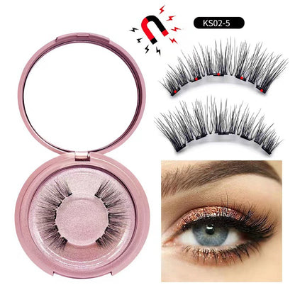 Magnetic False Eyelashes Set with Eyeliner