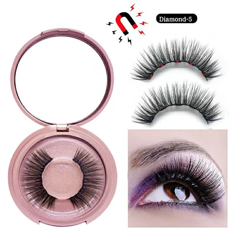 Magnetic False Eyelashes Set with Eyeliner