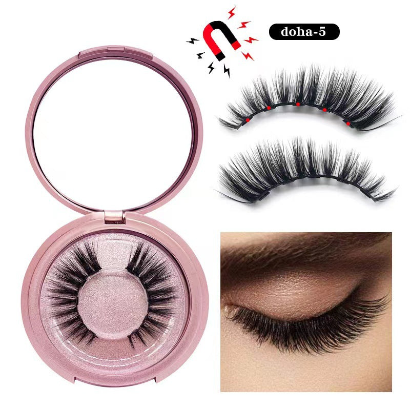 Magnetic False Eyelashes Set with Eyeliner
