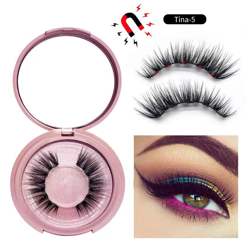 Magnetic False Eyelashes Set with Eyeliner