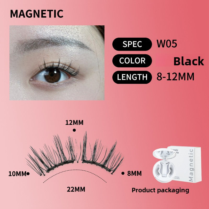 Magnetic False Eyelashes Set with Portable Case