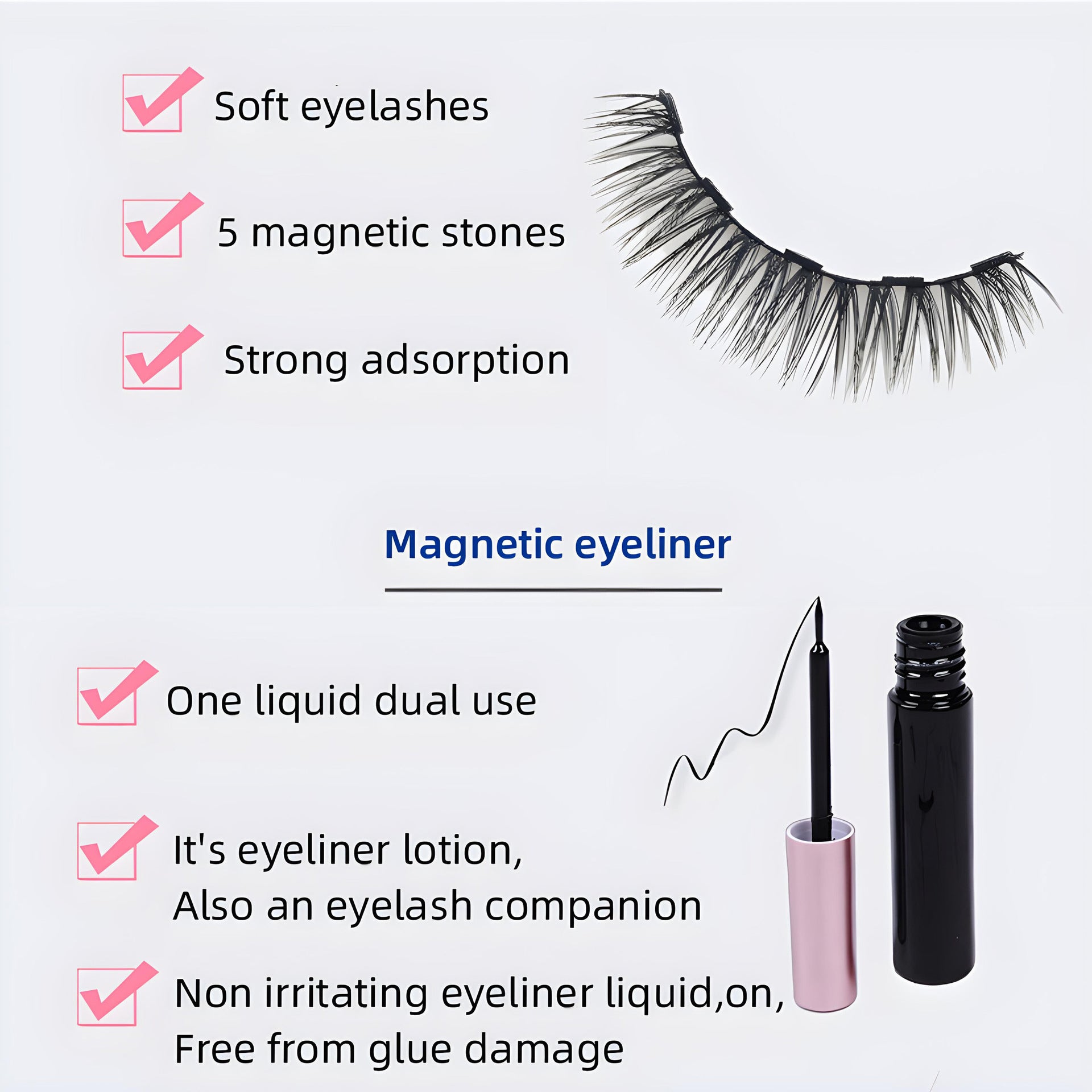 Magnetic false eyelashes