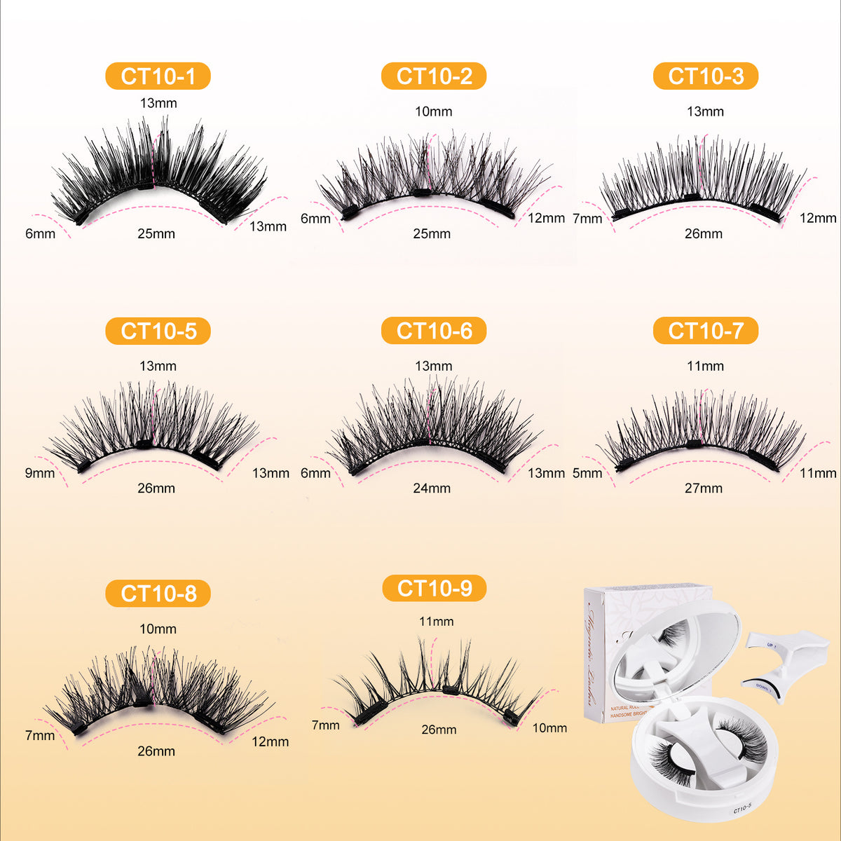 Magnetic False Eyelashes