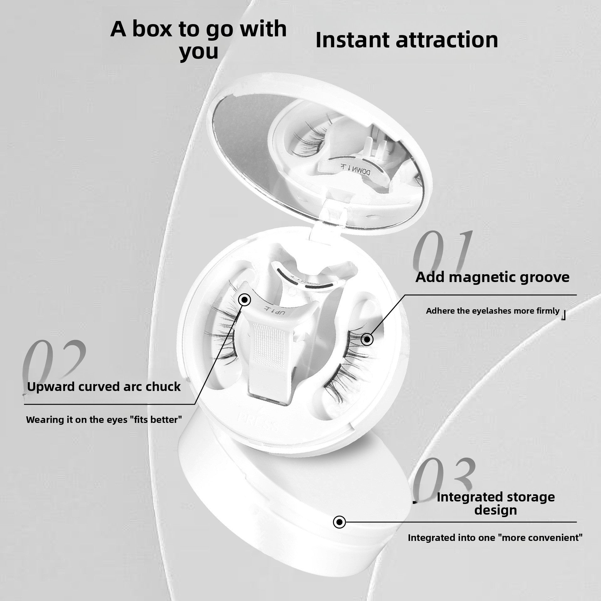Magnetic false eyelashes