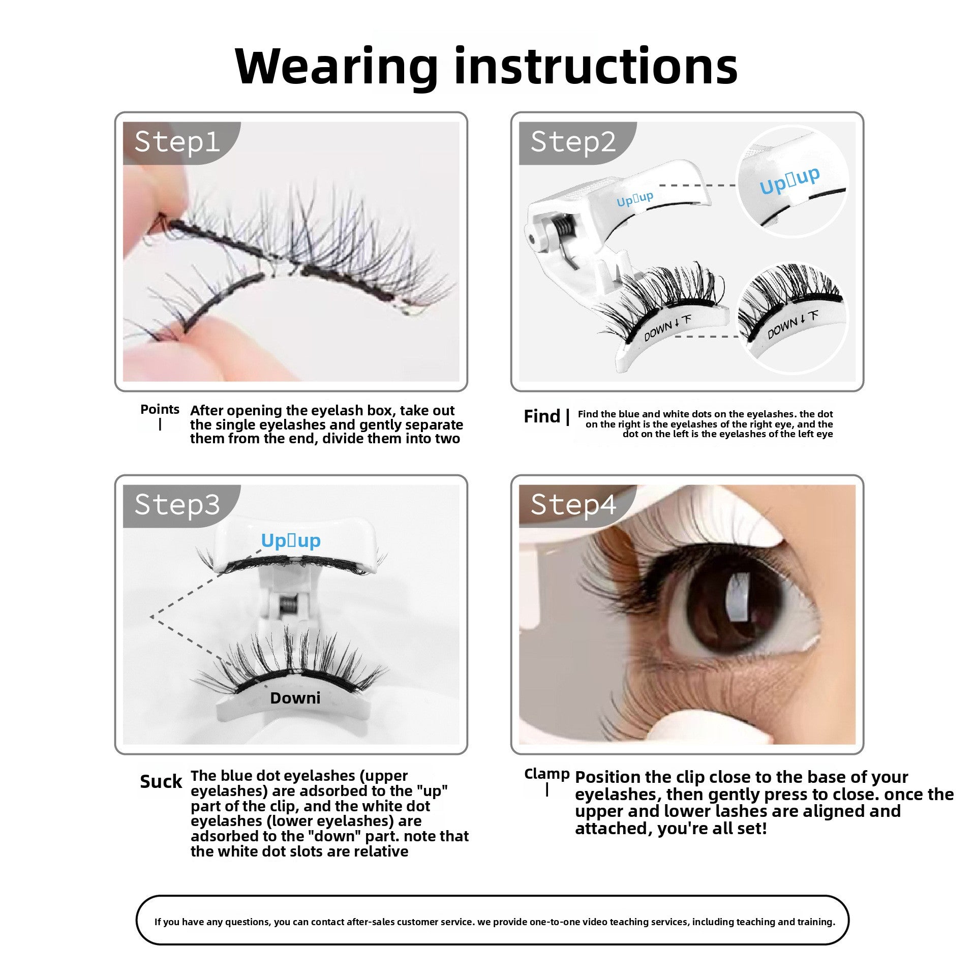 Magnetic false eyelashes
