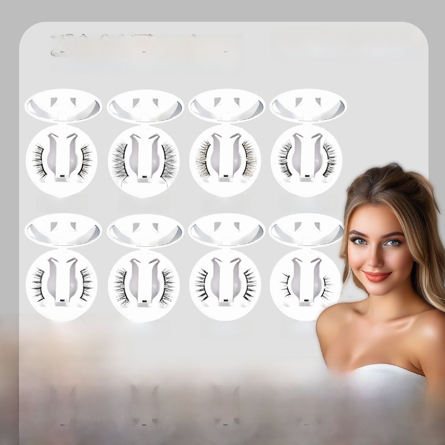 Magnetic false eyelashes